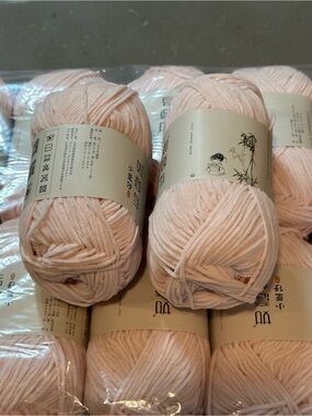 Pink Velvet Chenille Yarn - Soft Plush Yarn:  1 Skein